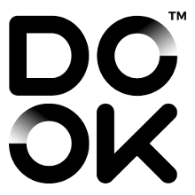 Czarno- białe logo firmy DO OK